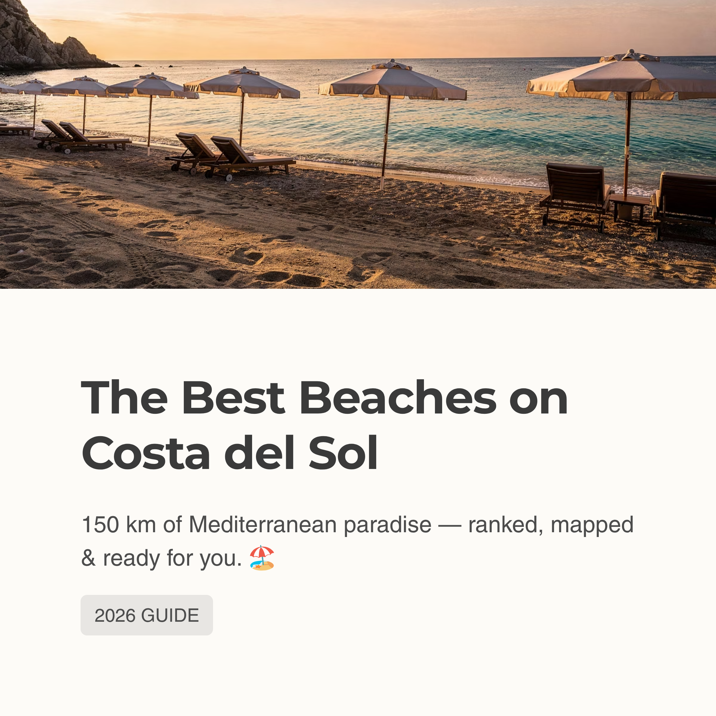 Best Beaches Costa del Sol