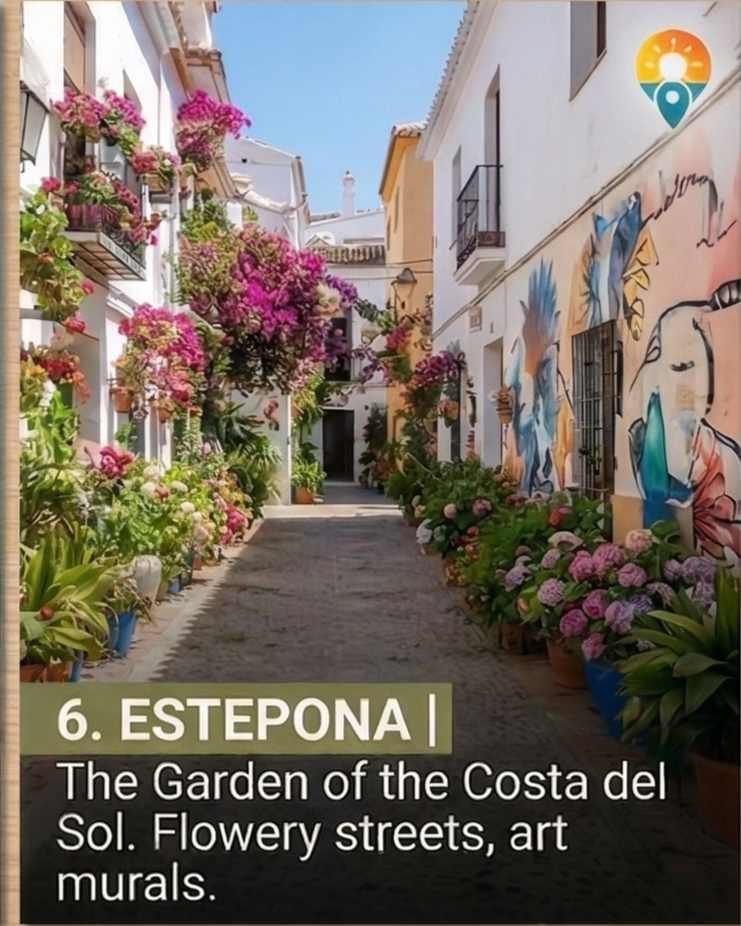 Estepona Old Town — flower-filled streets
